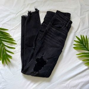 American Eagle | Distressed Black Jeans
